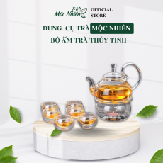 Dụng cụ trà Mộc Nhiên bộ ấm trà thủy tinh