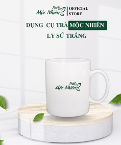 Dụng cụ trà Mộc Nhiên ly sứ trắng