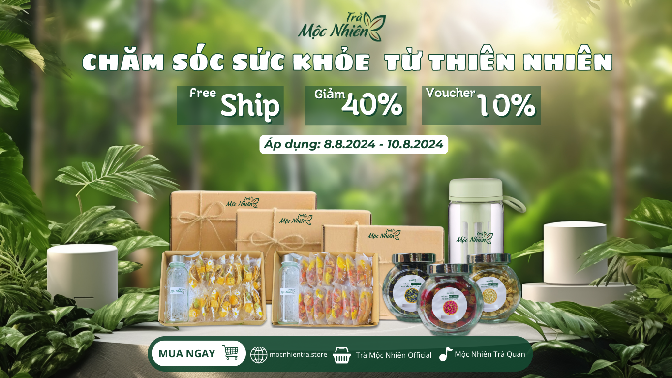 banner sản phẩm trà mộc nhiên 8.8